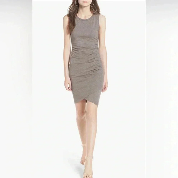 Leith Rushed Bodycon Sleeveless Dress | size small - Picture 3 of 7